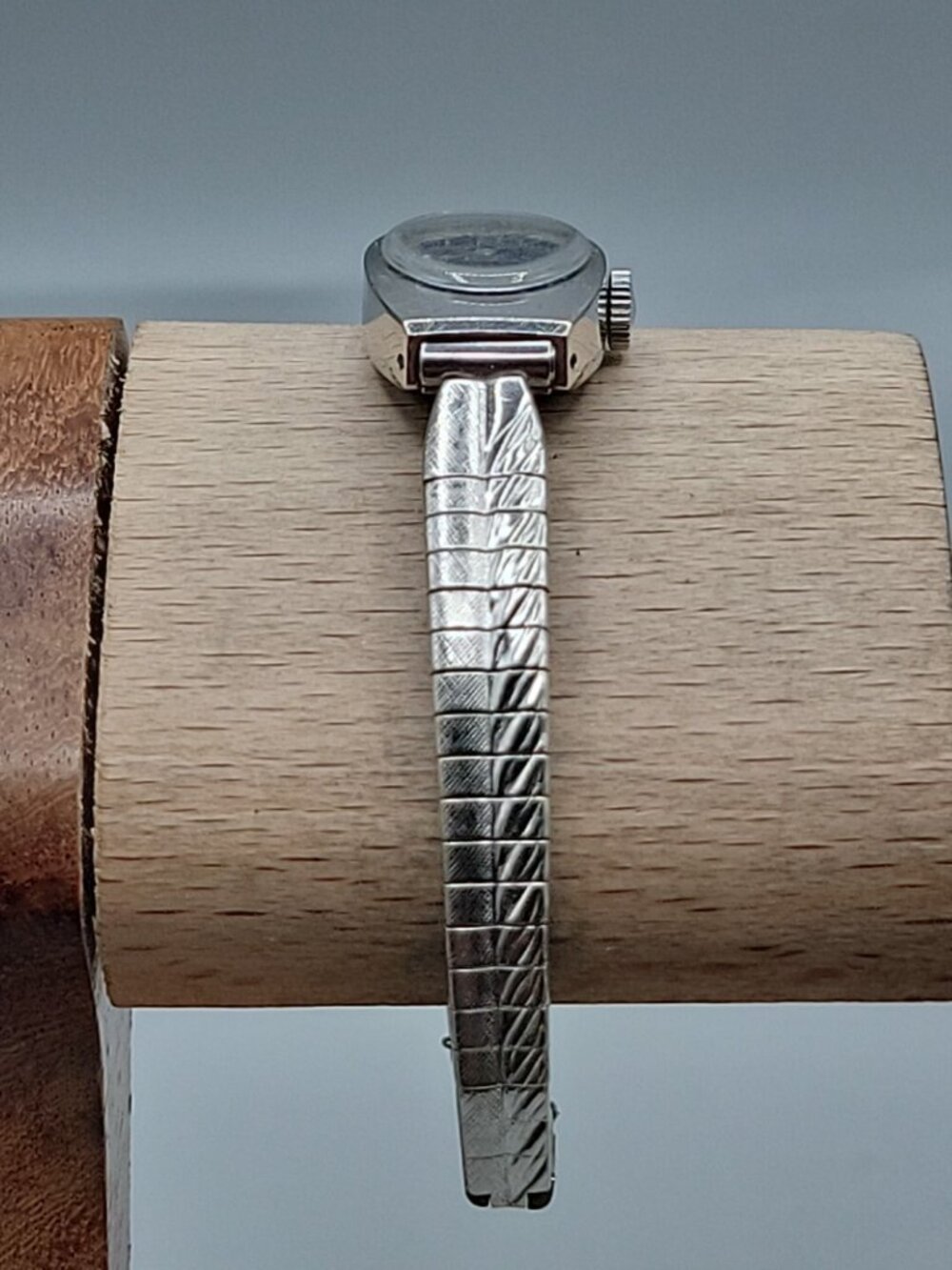 VTG 1971 Seiko 11-7039 Ladies Mechanical Watch Blue Dial 17mm 6" Textured Band - Picture 4 of 16